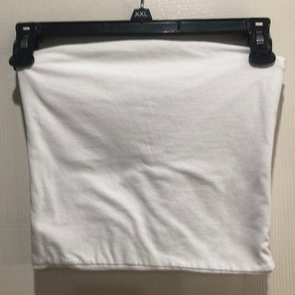 Brandy Melville Tops - Brandy Melville white strapless top one size